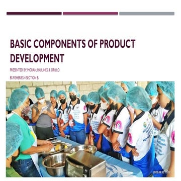 Basic Components of New Product Development (Fisheries)