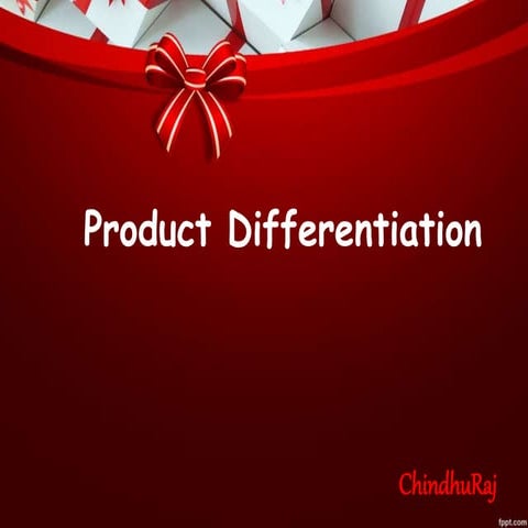 Product differentiation 