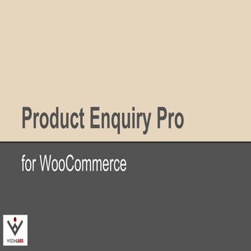 Product Enquiry Pro Plugin for WooCommerce, By WisdmLabs