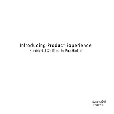 Product experience