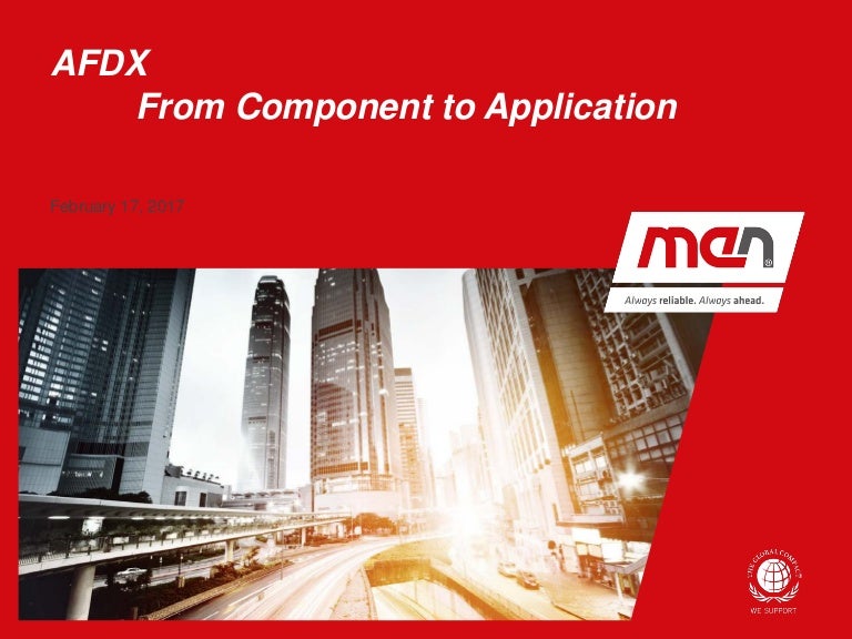 AFDX From Component To Application