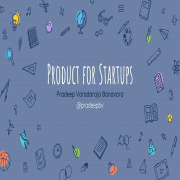 Product for startups