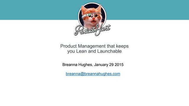 Agile + Lean Product Management