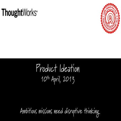 Product ideation at IIT Delhi