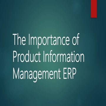 Product information management