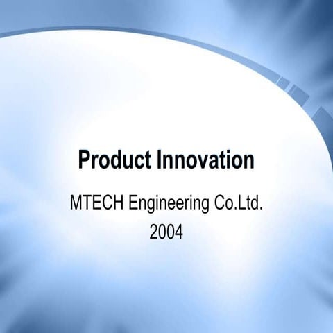 Product innovation strategy v1