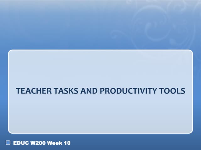 Production task