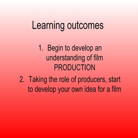 Film Production 1 | PPT