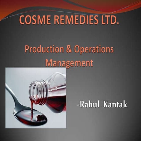 Production And Operations Management