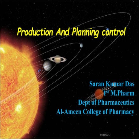 Production  and planning control