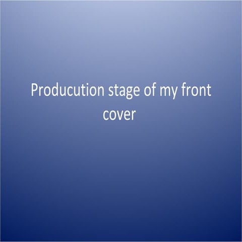 Production Cover
