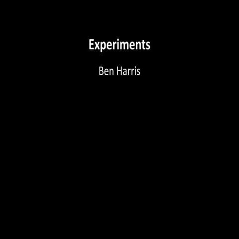 Production experiments (video game project)