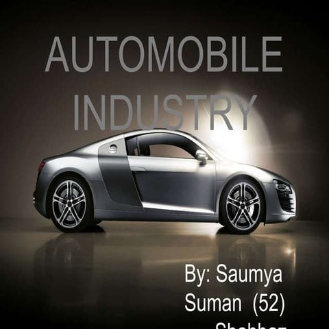 Production in automobile industry