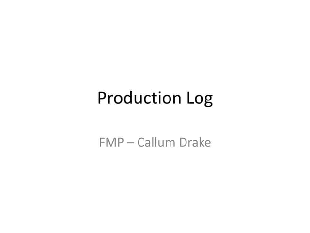 Production log97897