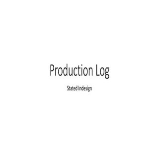 Production log 