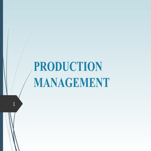 Production management | PPT