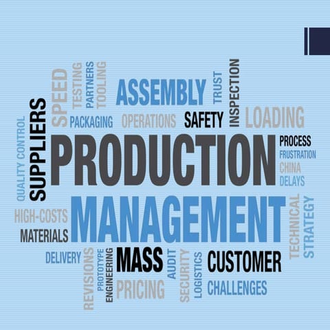 Production management
