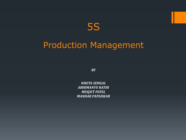 5S Implementation Presentation | PPTX | Indoor Environmental Quality ...