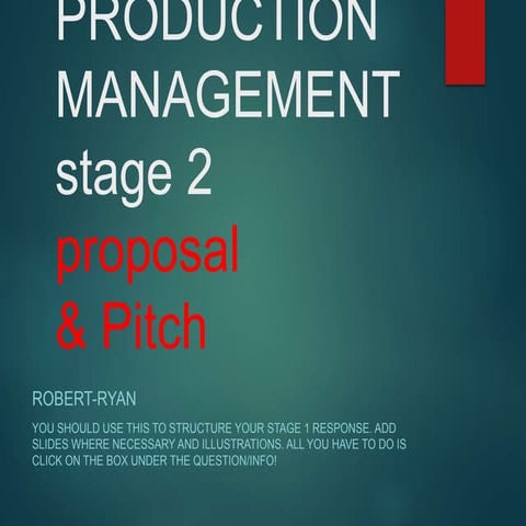 Production management stage 2 2015