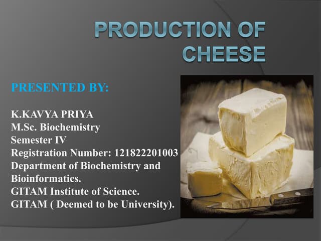 Production of cheese