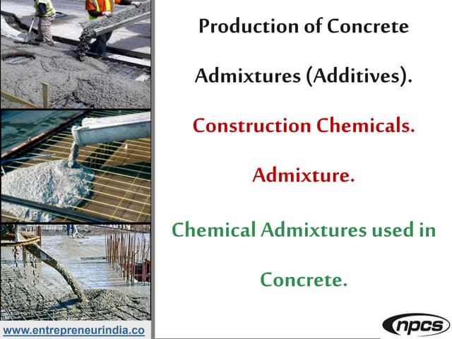 Production of Concrete Admixtures (Additives). Construction Chemicals. Admixt...