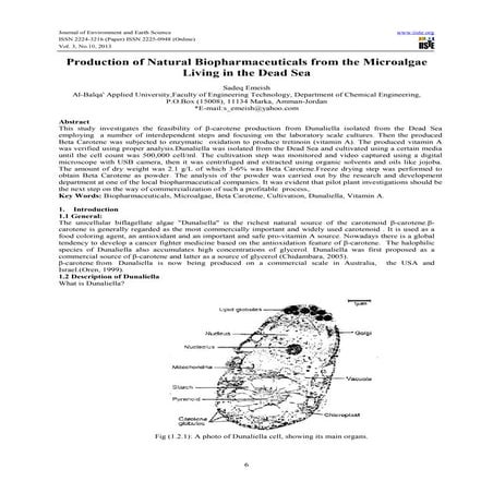 Production of natural biopharmaceuticals from the microalgae living in ...