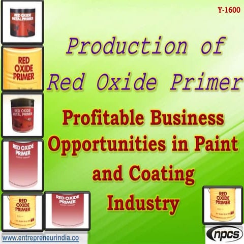 Production of red oxide primer