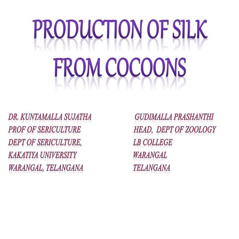 Production of silk