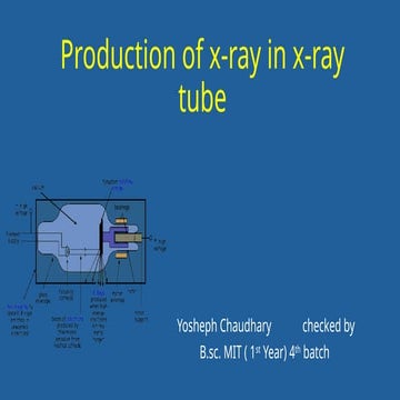 Production of x-ray in  x-ray tube .pptx