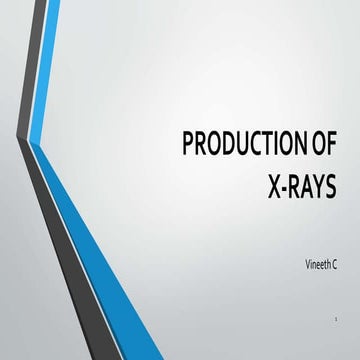 Production of x rays 