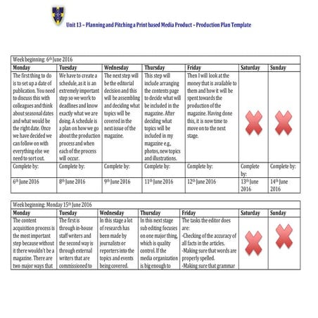 Jess sheridan unit 13- production plan