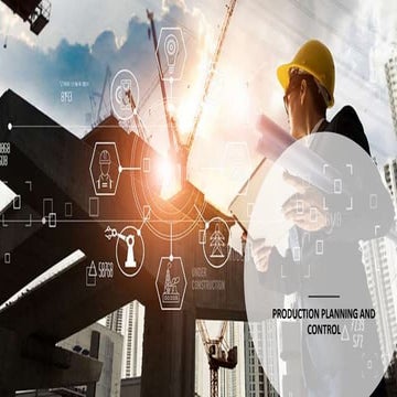 Production planning and control
