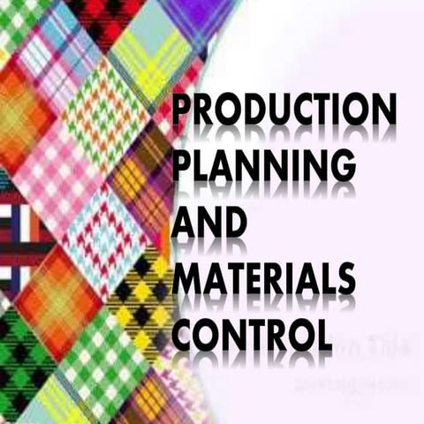 GFD 312: MASS PRODUCTION TECHNIQUES AND PRACTICES