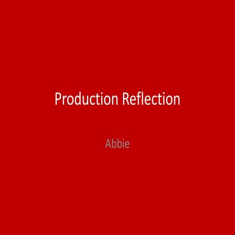 Production reflection fmp