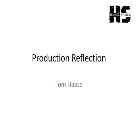 FMP Production Reflection