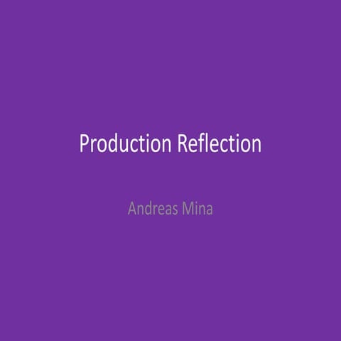 Production reflection game 23.3.18