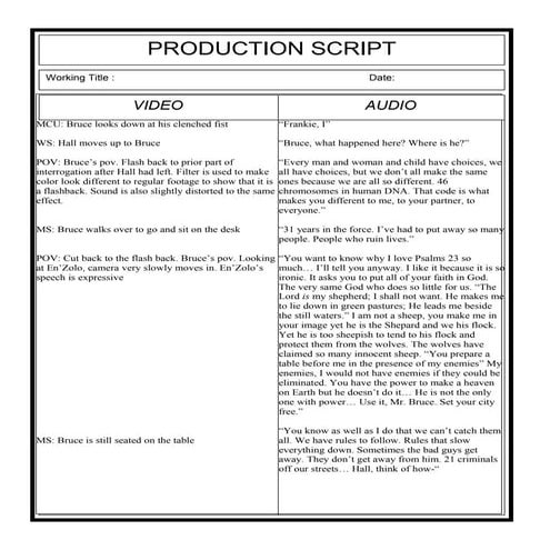 Production script (10)