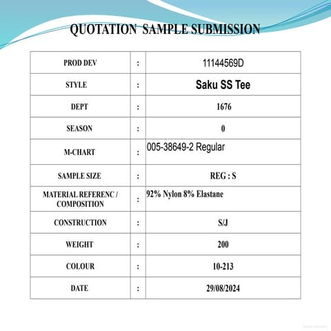 Production SOP for apparel Manufacturing | PPTX