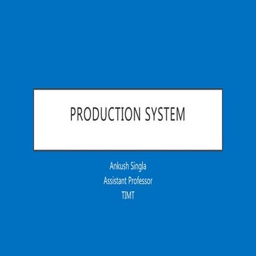Production system
