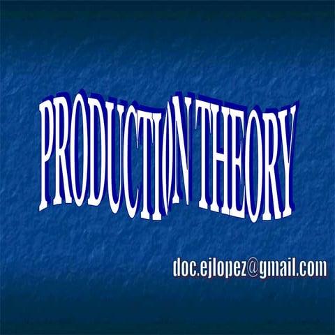 Production theory1