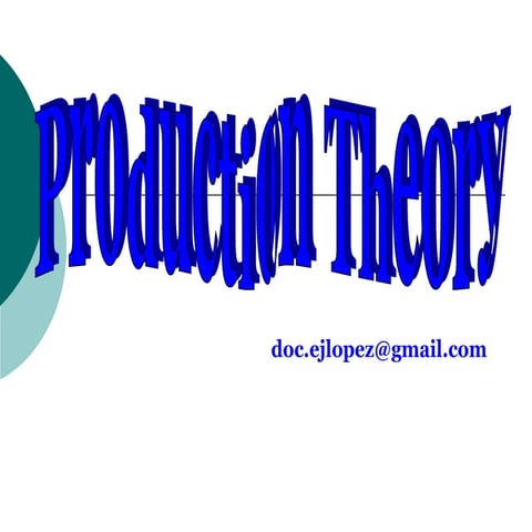 Production theory1a