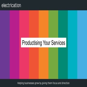 Productising Your Services