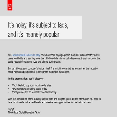 Productive social-marketing