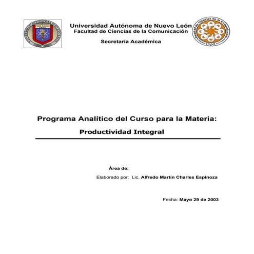 Productividad integral[1]