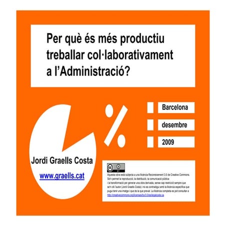 Productivitat CoP Administració CAT