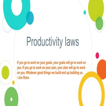 Productivity Laws