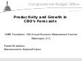 Productivity and Growth in CBO’s Forecasts