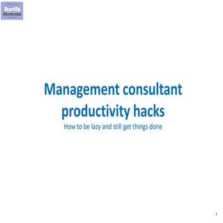 Management Consulting Productivity ...