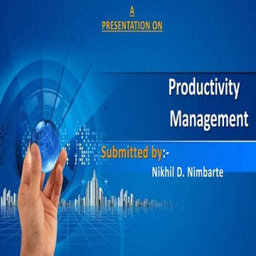Productivity management   