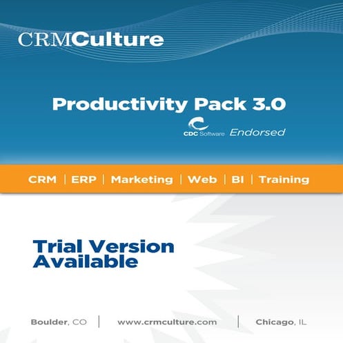 Productivity Pack 3.0 Brochure